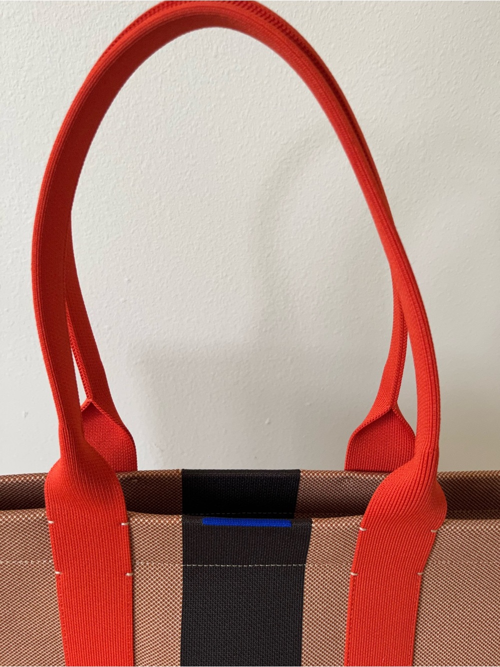 Rothy’s classic Tote Bag with Red Straps and Stripe - Picture 4 of 16